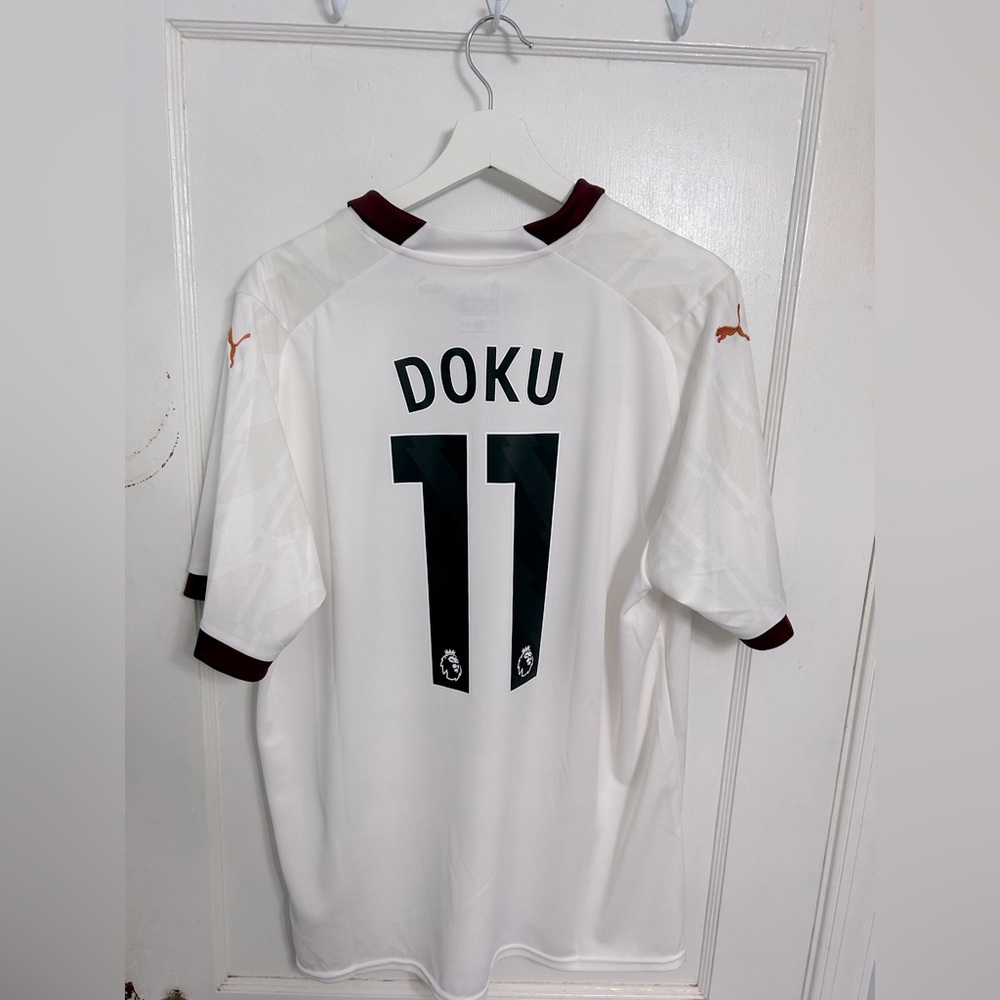 Jeremy Doku #11 Manchester City 23/24 Men’s Away Jersey